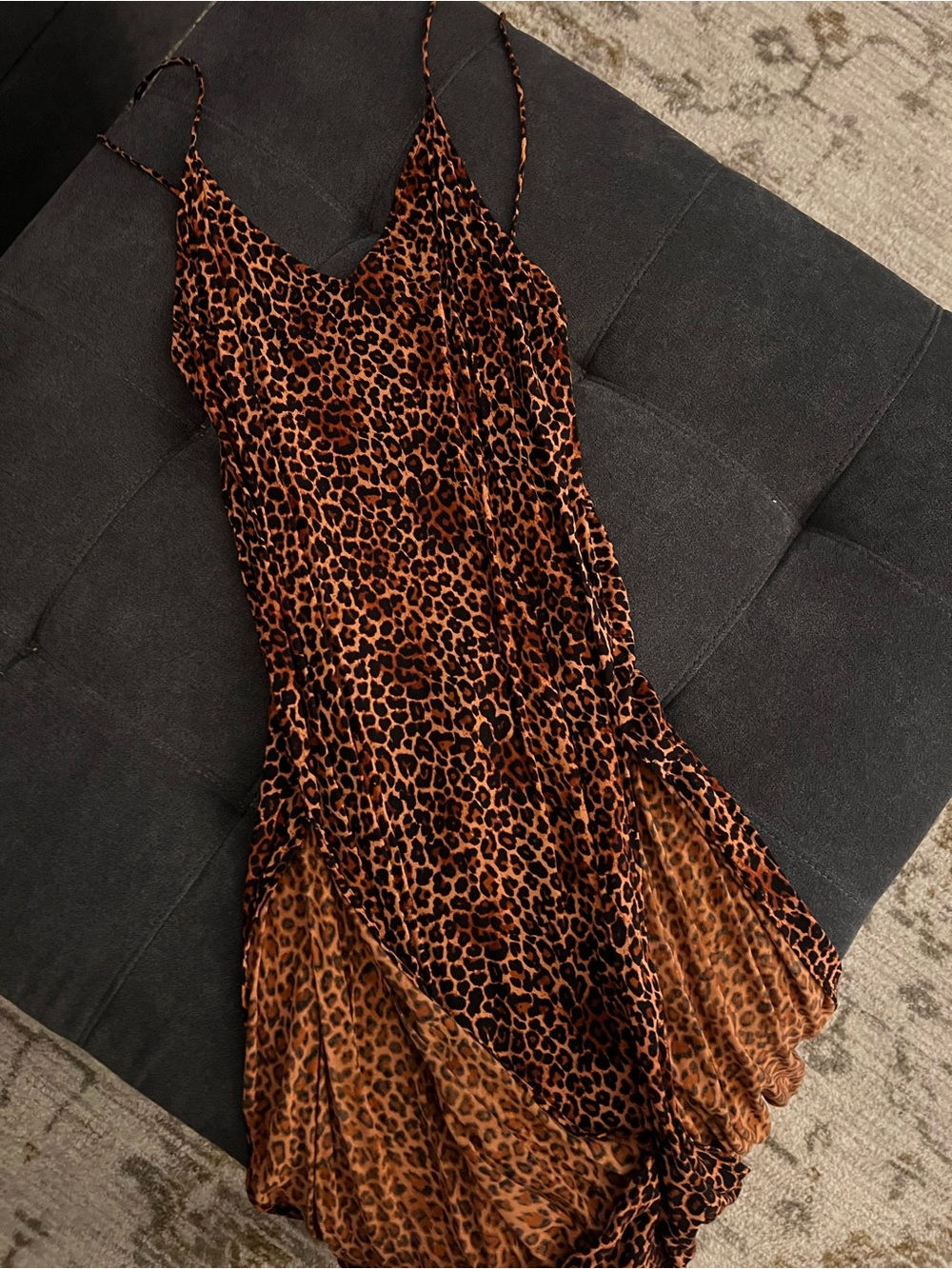 ⭐️Motel Rocks Leopard Print Midi Dress in Brown & Black S